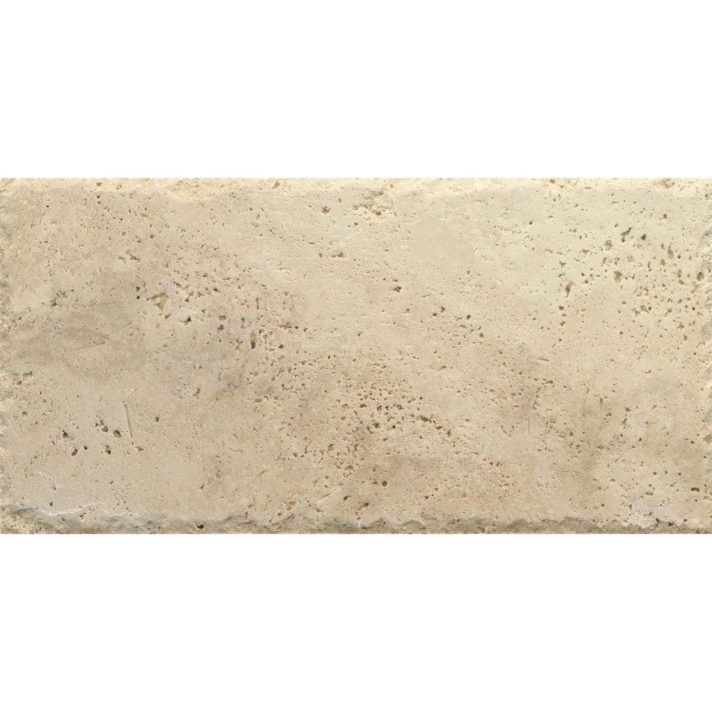 Trav Chiseled Vanilla Coffee 7.87 in. x 15.75 in. Travertine Floor and Wall Tile by EMSER TILE 4 Trav Chiseled Vanilla Coffee 7.87 in. x 15.75 in. Travertine Floor and Wall Tile by EMSER TILE - Image 2