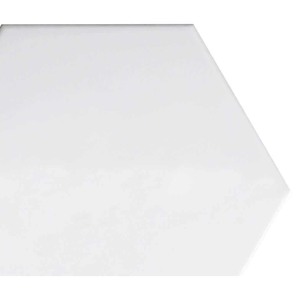 Code White Hexagon Smooth 5.91 in. x 6.90 in. Ceramic Wall Tile (6.24 sq. ft. / case) by EMSER TILE 7 Code White Hexagon Smooth 5.91 in. x 6.90 in. Ceramic Wall Tile (6.24 sq. ft. / case) by EMSER TILE - Image 5