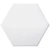 Code White Hexagon Smooth 5.91 in. x 6.90 in. Ceramic Wall Tile (6.24 sq. ft. / case) by EMSER TILE