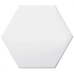 Code White Hexagon Smooth 5.91 in. x 6.90 in. Ceramic Wall Tile (6.24 sq. ft. / case) by EMSER TILE
