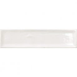 Raku White 2.95 in. x 11.81 in. Glossy Brick Look Ceramic Wall Tile (6.05 sq. ft./Case) by EMSER TILE