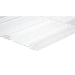 La Vie White 11.81 in. x 11.93 in. x 6mm Glass Mesh-Mounted Mosaic Tile (0.98 sq. ft.) by EMSER TILE -EMSER TILE store white emser tile glass tile 1631509 c3 1000