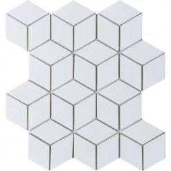 Concept White 10.24 in. x 11.81 in. Squares Semi-gloss Glass Mosaic Tile (0.84 sq. ft./Each) by EMSER TILE