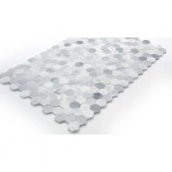 Link White 12.01 in. x 17.99 in. Geometric Honed Marble Mosaic Tile (1.51 sq. ft./Each) by EMSER TILE 11 Link White 12.01 in. x 17.99 in. Geometric Honed Marble Mosaic Tile (1.51 sq. ft./Each) by EMSER TILE -EMSER TILE store white emser tile marble tile 1876266 4f 1000