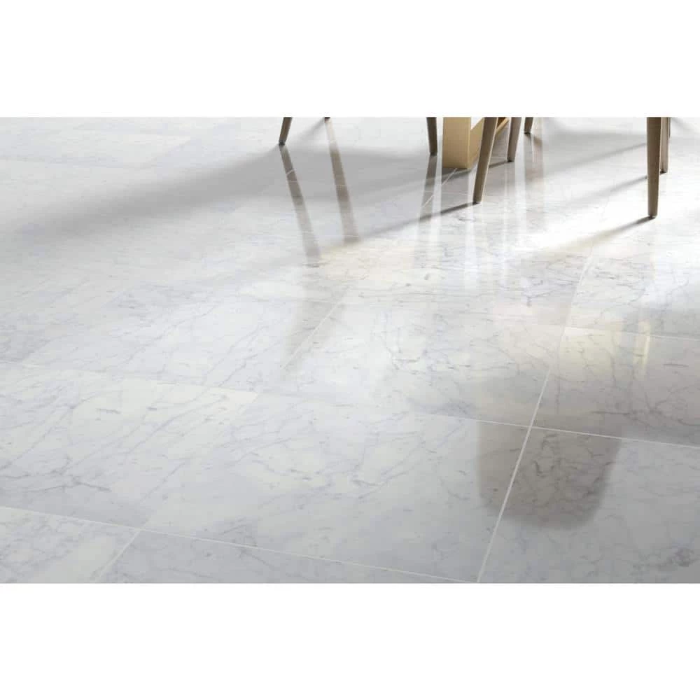 Bianco Gioia 18 in. x 18 in. Marble Floor and Wall Tile (2.25 sq. ft.) by EMSER TILE 8 Bianco Gioia 18 in. x 18 in. Marble Floor and Wall Tile (2.25 sq. ft.) by EMSER TILE - Image 6