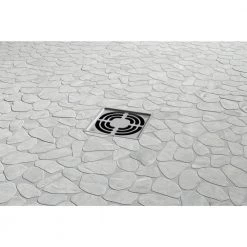 Cultura White Honed and Tumbled 11.81 in. x 11.81 in. x 8 mm Pebbles Mesh-Mounted Mosaic Tile (1 sq. ft.) by EMSER TILE -EMSER TILE store white emser tile mosaic tile 1290020 31 1000