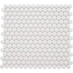Rezone White 11.34 in. x 12.24 in. Matte Porcelain Mosaic Tile (0.964 sq. ft. /Piece) by EMSER TILE