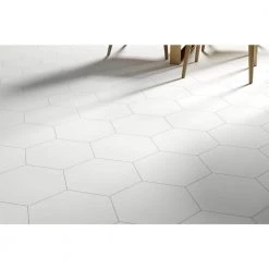 Rhythm White 11.22 in. x 12.95 in. Matte Stone Look Porcelain Floor and Wall Tile (10.752 sq. ft./Case) by EMSER TILE -EMSER TILE store white emser tile porcelain tile 1885630 31 1000