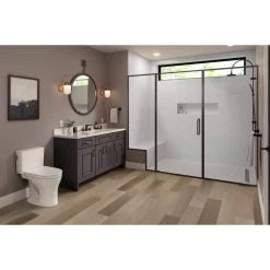 Rhythm White 11.22 in. x 12.95 in. Matte Stone Look Porcelain Floor and Wall Tile (10.752 sq. ft./Case) by EMSER TILE -EMSER TILE store white emser tile porcelain tile 1885630 44 1000