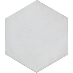 Bauhaus White 8.98 in. x 10.39 in. Matte Concrete Look Porcelain Floor and Wall Tile (5.39 sq. ft./Case) by EMSER TILE