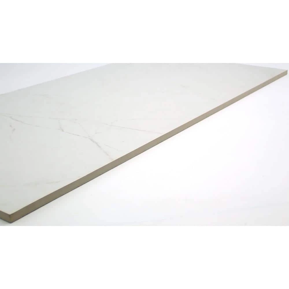 Sterlina White 23.62 in. x 47.24 in. Polished Marble Look Porcelain Floor and Wall Tile (15.5 sq. ft./Case) by EMSER TILE 6 Sterlina White 23.62 in. x 47.24 in. Polished Marble Look Porcelain Floor and Wall Tile (15.5 sq. ft./Case) by EMSER TILE - Image 4