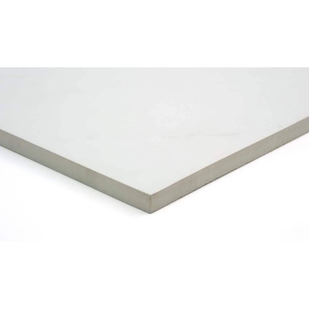 Sterlina White 23.62 in. x 47.24 in. Polished Marble Look Porcelain Floor and Wall Tile (15.5 sq. ft./Case) by EMSER TILE 5 Sterlina White 23.62 in. x 47.24 in. Polished Marble Look Porcelain Floor and Wall Tile (15.5 sq. ft./Case) by EMSER TILE - Image 3