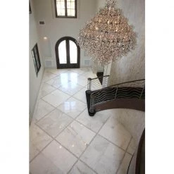 Kalta Fiore 12 in. x 24 in. Marble Floor and Wall Tile (10.02 sq. ft. / case) by EMSER TILE -EMSER TILE store white polished emser tile marble tile 1327259 31 1000